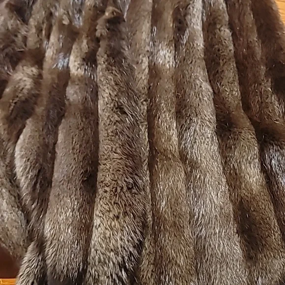 Full length beaver coat